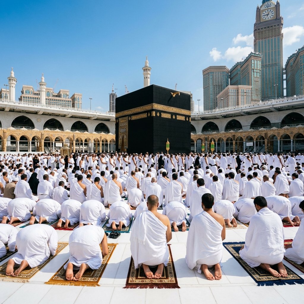 Ziyarat Pilgrims at Holy Site